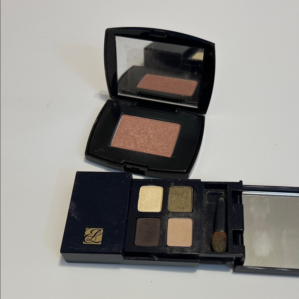 Estee Lauder Eyeshadow Palette - Gold, Brown, Cream Shades Lancôme Blush